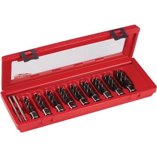 Annular Cutter Drill Bit Set, Each, 9, Material, High Speed Steel, 1"
