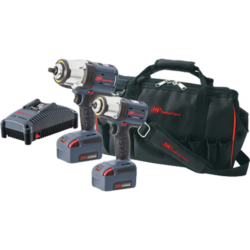 Cordless Impact Wrench Kit, Lithium-Ion, 20 V Each