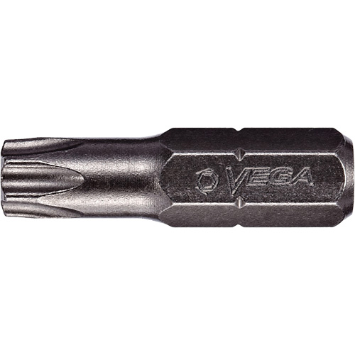 Bull Nose Insert Bit, Each, Torx, Drive Size, 1/4", Tip Size, 45, Overall Length, 1", Gunmetal Grey