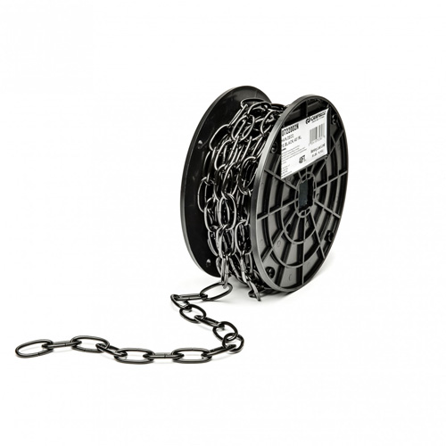 Decorator Chain, Roll, 35 lbs. (0.0175 tons), Chain Length, 40' (12.2 m), Chain Grade, Not Graded, Trade Size, #10, Material, Reel, Link Inside Length, 1.21", Link Inside Width