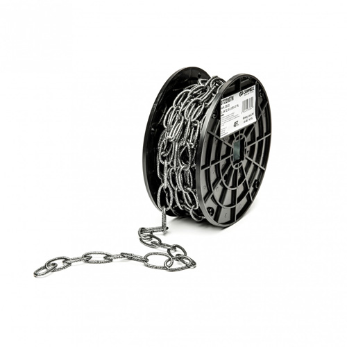 Decorator Chain, Roll, 35 lbs. (0.0175 tons), Chain Length, 40' (12.2 m), Chain Grade, Not Graded, Trade Size, #10, Material, Reel, Finish Colour, Antique Silver