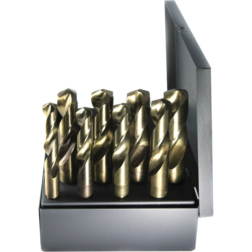 Drillco® S & D Imperial Drill Bit Set, Each, 8, Material, Cobalt, 1/2", Finish, Bronze