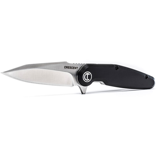 Blade Length, 3-1/2", 8-1/2", Closed Length, 4-1/2", Handle Type, Plastic, Blade Material, Steel, Black, Cuts Material Types, Paper, Cardboard, Thin Plastic, Fiber, Cable, Wire, Manufacturer's Warranty