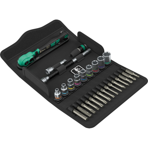 Drive Size, 1/4", Hand/Standard, Length, Standard, No. of Pieces, 28, 80, Return Angle, 4.5°