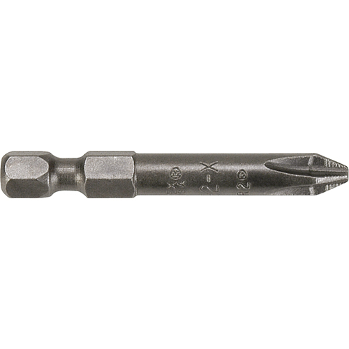 1/4" Phillips Power Drive, ACR, Each, Phillips, Drive Size, 1/4", Tip Size, #1, Overall Length, 1-15/16", 1.25"