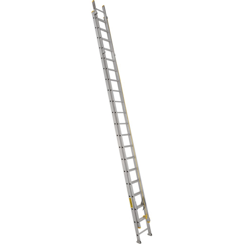 Industrial Heavy-Duty Extension Ladders, Max. Open Height, 35', Material, Aluminum, Capacity, 300 lbs., Outside Width, 18.5", Nominal Length, 40', Weight, 86 lbs.