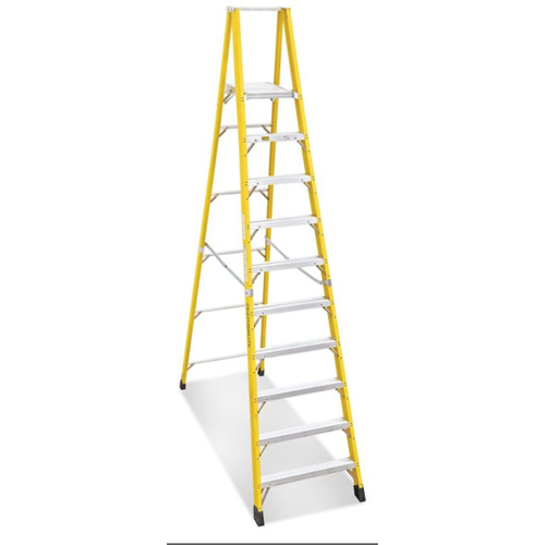 Industrial Heavy-Duty Platform Stepladders (6500 Series), Nominal Height, 12', Material, Fibreglass, Platform Height, 115", Capacity, 300 lbs., Approx. Weight, 50 lbs., Open Height, 135"