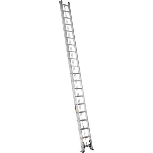 Industrial Heavy-Duty Extension/Straight Ladders, Max. Open Height, 35', Material, Aluminum, Capacity, 300 lbs., Outside Width, 18.25", Nominal Length, 40', Weight, 77 lbs.
