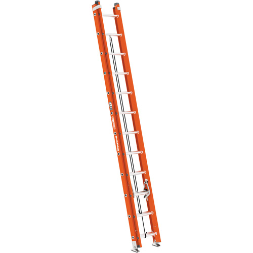 Each, 24', Material, Fibreglass, Capacity, 300 lbs., Rung Type, D, ANSI Type, 53.9 lbs. (24.4 kg), Max. Extended Length, 21' 4" (6.5 m), Highest Standing Level