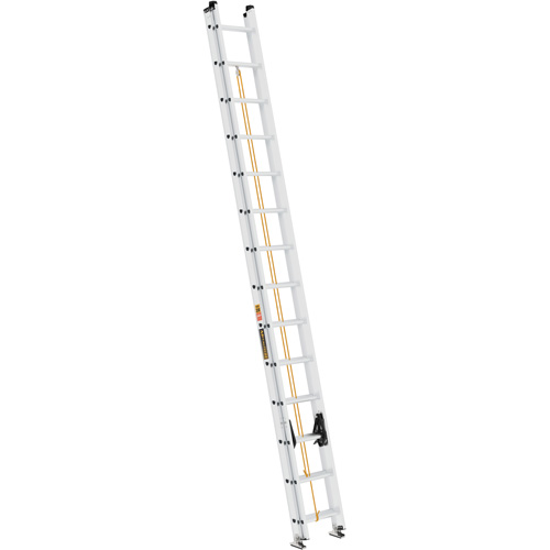 Each, 28', Material, Aluminum, Capacity, 250 lbs., Rung Type, D, ANSI Type, 49.7 lbs. (22.5 kg), Highest Standing Level, 21' 1" (6.4 m), Length of Sections