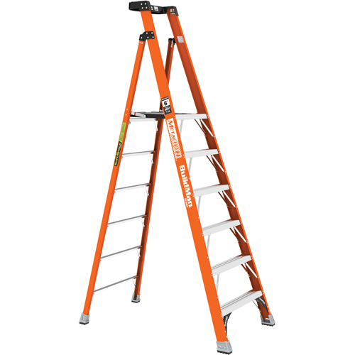 6', Material, Fibreglass, Platform Height, 103"/110.75", Capacity, 300 lbs., Base Width, 47.1 lbs. (21.4 kg), Max. Reach, 12' 5" (3.8 m), Highest Standing Level
