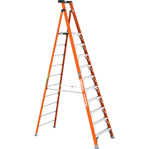 10', Material, Fibreglass, Platform Height, 148.5"/158.5", Capacity, 300 lbs., Base Width, 77.8 lbs. (35.3 kg), Max. Reach, 16' 3" (4.9 m), Highest Standing Level
