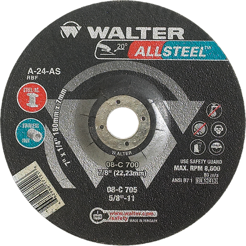 Allsteel Xtra™ Depressed Centre Grinding Wheel