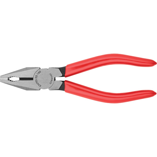 Combination Pliers, Each, 6-1/4", 5/64", Cutting Capacity - Medium Hard Wire (Nail), 1/8", Cutting Capacity - Cu and Al conductor