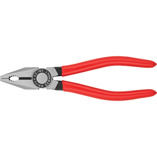 Combination Pliers, Each, 7-1/4", 3/32", Cutting Capacity - Medium Hard Wire (Nail), 9/64", Cutting Capacity - Cu and Al conductor