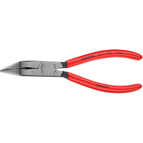8" Long Nose 70° Angled Pliers without Cutter, Each, 2-7/8", Jaw Width, 11/16", Jaw Thickness