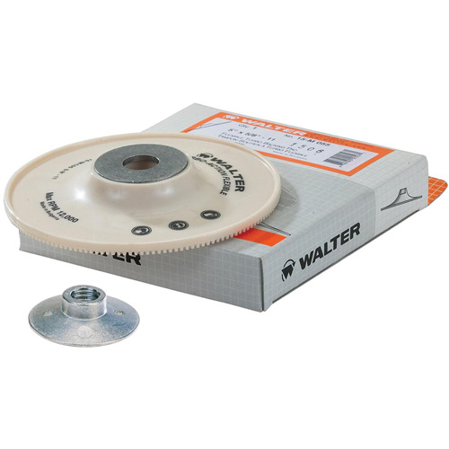 TURBO™ Backing Pad Assemblies, Each, 5", Arbor Size, 5/8"-11, For Disc Type, COOLCUT XX™, 12200