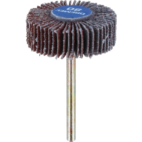 3/8" Flapwheel Sanding Bit - 80 Grit, Each, 3/8" (9.5 mm), Length, 2.75", Recommended Speeds