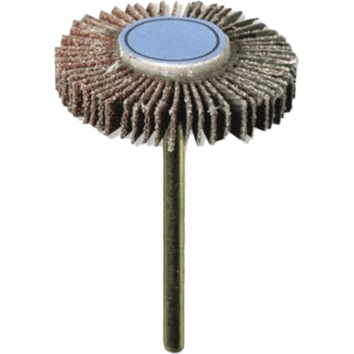 3/16" Flapwheel Sanding Bit - 120 Grit, Each, 3/16" (4.8 mm), Length, 2", Recommended Speeds