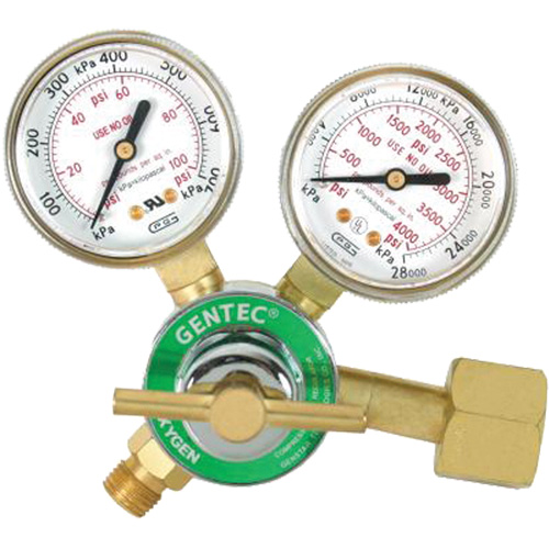 Light-Duty Single Stage Regulator, Gas Service, Oxygen, Inlet Connection, CGA540