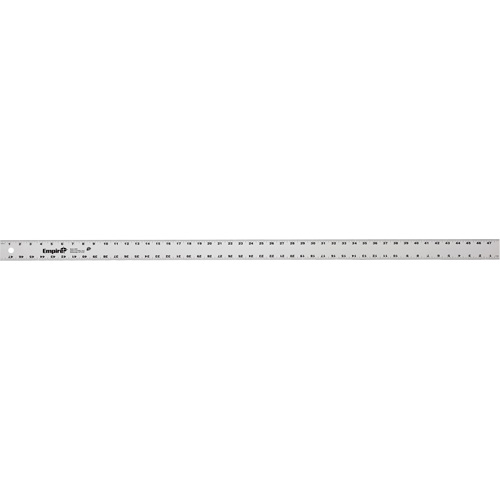 Heavy-Duty Straight Edge, Length, 48", Width, 2", Graduations, 1", Material, Aluminum, Manufacturer's Warranty, 1 Year Limited