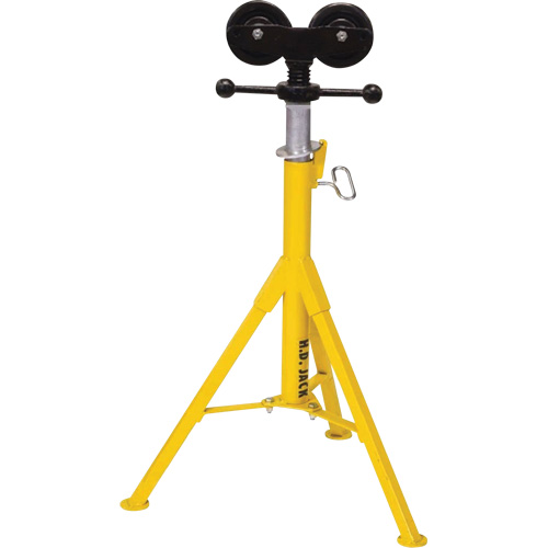 Heavy-Duty Pipe Jack, Load Capacity, 2500 lbs., Head Type, Rubber Wheels, Description, Heavy Duty-Lo Jacks ST-907 w/Rubber Wheels
