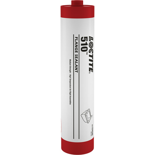 510™ Gasket Eliminator® Flange Sealant, Format, 300 ml, Colour, Red, Container Type, Cartridge, Fixture Time, 30 min., Full Cure Time, 4 hrs.