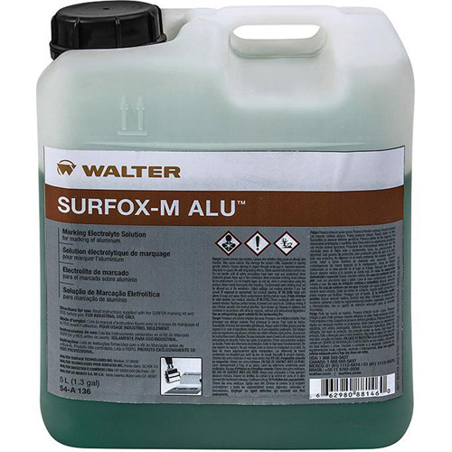 Surfox-M™ Alum Marking Electrolyte Solution, Format, 5 L