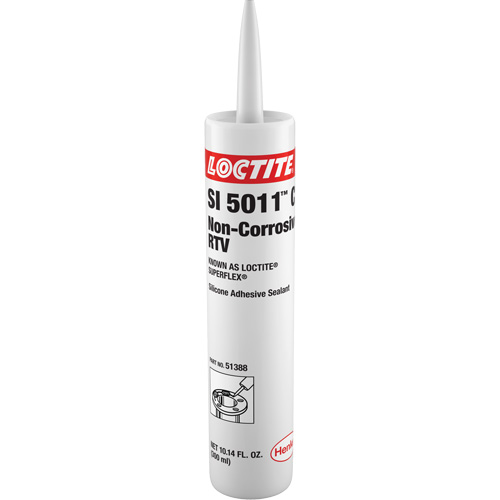Superflex® SI 5011CL Non-Corrosive RTV Silicone, Format, 300 ml, Colour, Clear, Container Type, Cartridge, Full Cure Temperature, 77°F, Specific Gravity, 1.04 g/L