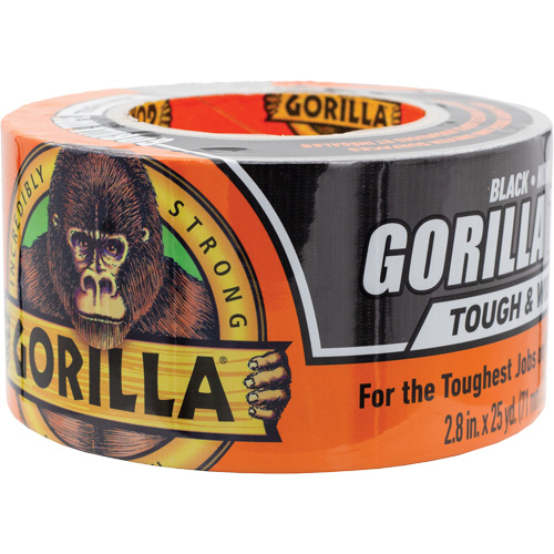 Tough & Wide Duct Tape, Width, 73 mm (3"), Length, 22.86 m (75'), Thickness, 17 mils, Colour, Black