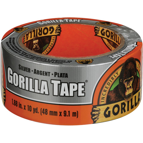 Duct Tape, Width, 48 mm (2"), Length, 9.14 m (30'), Thickness, 17 mils, Colour, Silver