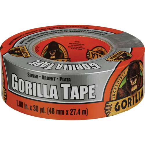 Duct Tape, Width, 48 mm (2"), Length, 27.43 m (90'), Thickness, 17 mils, Colour, Silver