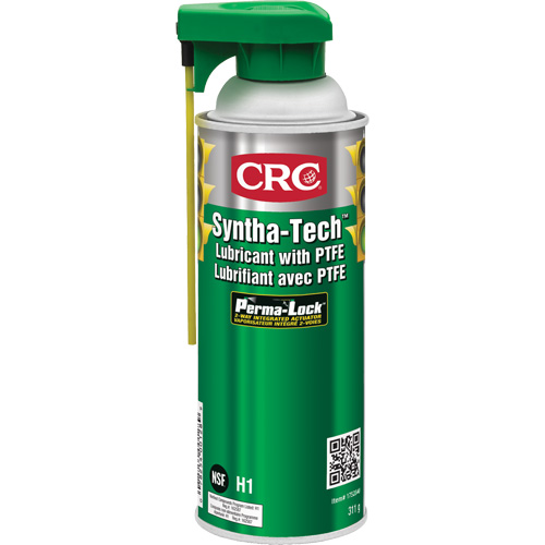 Syntha-Tech? Lubricant with PTFE, Format, 16 oz./311 g, Container Type, Aerosol Can, Appearance, White Liquid, Base Type, Polyolefin
