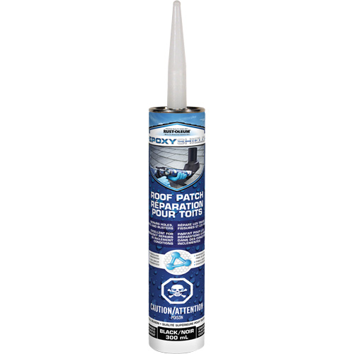 EpoxyShield? Premium All Season Wet/Dry Roof Patch, Container Type, Cartridge, Net Volume, 300 ml, Colour Name, Trowel-Grade Black