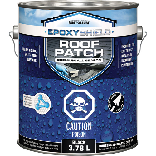 EpoxyShield® Premium All Season Wet/Dry Roof Patch, Container Type, Gallon, Net Volume, 3.78 L