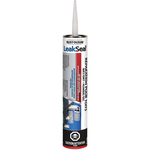 LeakSeal® Wet/Dry Roof Repair, Container Type, Cartridge, Net Volume, 800 ml, Colour Name, Black Trowel