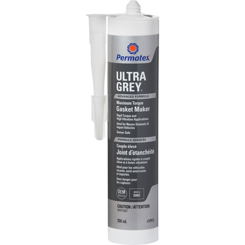 Ultra Grey® Rigid High-Torque RTV Silicone Gasket Maker, Format, 300 ml, Colour, Grey, Container Type, Cartridge
