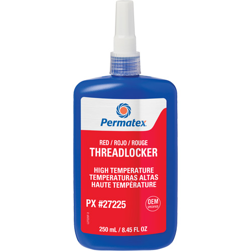 High Temperature Threadlocker, Format, 250 ml, Container Type, Bottle, Strength, High, Fixture Time, 20 min.