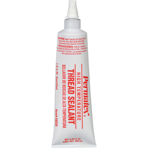 High Temperature Thread Sealant, Net Volume, 250 ml, Colour, White, Container Type, Tube, Temperature Range, -54° C - 204° C/-65° F - 400° F