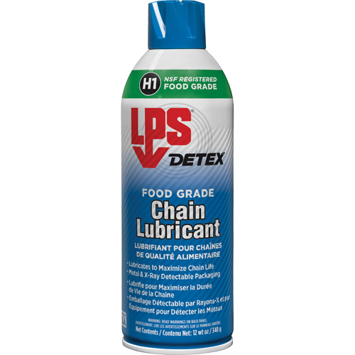 Detex® Food Grade Chain Lubricant, Format, 12 oz./340 g/430 ml, Container Type, Aerosol Can
