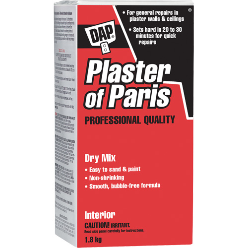 Plaster of Paris Dry Mix, Format, 2 kg, Container Type, Box, Colour, White