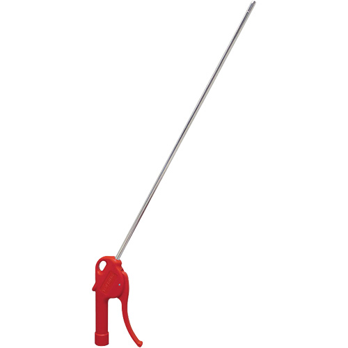 40" Blow Gun, Air Inlet, 1/4" NPT, Air Consumption, 10 SCFM, Maximum Working Pressure, 232 PSI, Air Consumption, 150 PSI