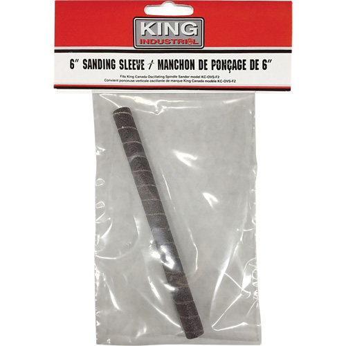 3/8" Wood Sanding Sleeve with 120 Grit, Sleeve Size, 6" x 3/8", Grit, 120