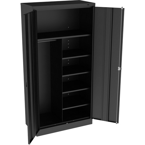 Combination Cabinet, Height, 72", Width, 36", Depth, 18", No. of Shelves, 5