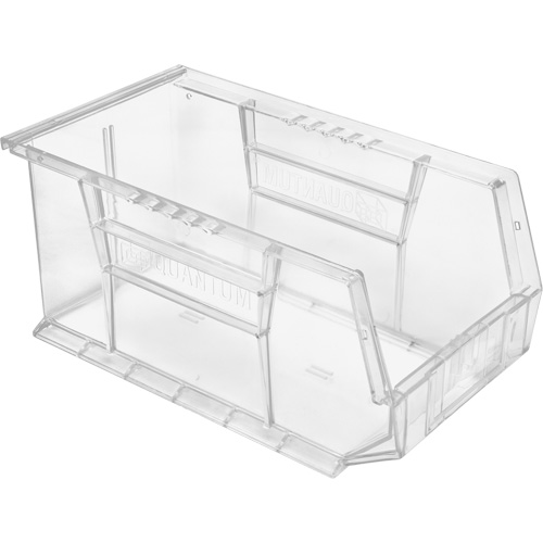 Crystal Clear Ultra Bins, Colour, Clear, Capacity, 65 lbs., Outside Width, 8-1/4", Outside Depth, 14-3/4", Interal Depth, 14", Internal Width, 6-9/16"