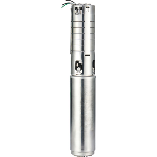 Submersible Deep Well Pump, Motor, 1/2 HP, Max. Flow Rate, 1300 GPH, Voltage, 230 V, Suction Head, 150', Manufacturer's Warranty, 5 years, Discharge Diameter, 1-1/4" NPT