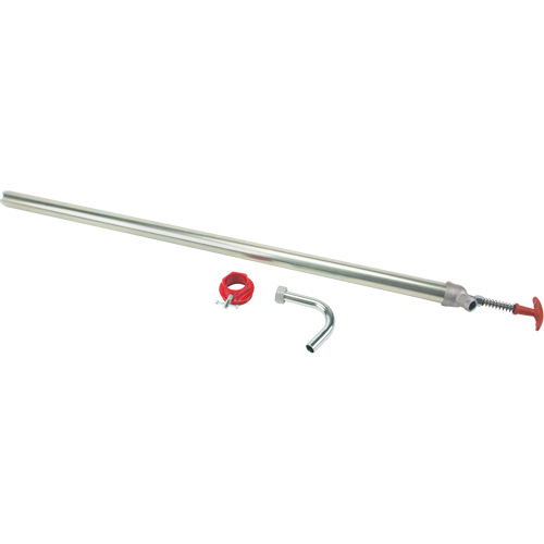 Pull Type Drum Pump, Transfer Rate, 22 oz./Stroke, Fits Gallon Size, 55 Gal., Body Material, Steel, Adaptor Type, 2" Bung, Manufacturer's Warranty, 1 Year Limited