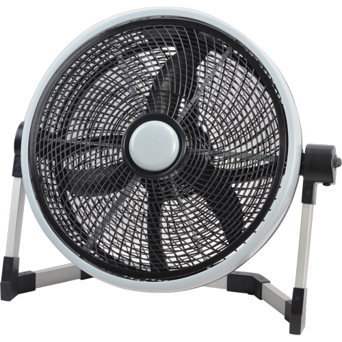 High Velocity Floor Fan, Diameter, 18", No. of Speeds, 3, Power, 0.087HP (65W), Max. Speed Rating, 1300 RPM