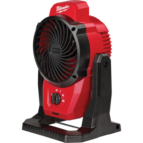 M12™ Mounting Fan (Tool Only), Diameter, 6", No. of Speeds, 3, Usage Type, Commercial, Maximum Air Speed, 14 MPH, Maximum Air Volume, 400 CFM