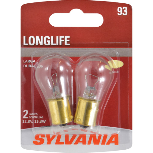 93 Long Life Mini Automotive Bulb, Lamp Wattage, 13.3 W, Bulb Type, Incandescent
